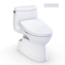 Toto MW6143446CUFG#01 - WASHLET+® Carlyle® II 1G® One-Piece Elongated 1.0 GPF Toilet and WASHLET+® S5