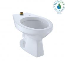 Toto CT705UN#01 - Toto® Elongated Floor-Mounted Flushometer Toilet Bowl With Top Spud, Cotton White