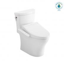 Toto MW4483074CEMFG#01 - WASHLET®+ Aquia IV® Arc Two-Piece Elongated Dual Flush 1.28 and 0.8 GPF Toilet with C2 B