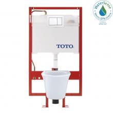 Toto CWT486MFG-2#01 - COMBO IN WALL TANK BOWL AND PUSH PLATE - COPPER SUPPLY LINE