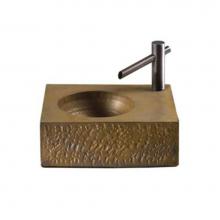 Toto LT163#72 - Pottery Clay Lavatory, Waza Burnished Gold