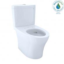 Toto CST446CEMG#01 - Aquia IV Two-Piece Elongated Dual Flush 1.28 and 0.8 GPF Skirted Toilet with CEFIONTECT, Cotton Wh