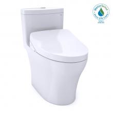 Toto MW6463046CEMFGA#01 - WASHLET®+ Aquia® IV One-Piece Elongated Dual Flush 1.28 and 0.8 GPF Toilet with Auto Flu
