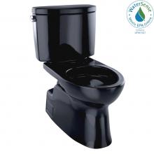 Toto CST474CEF#51 - Vespin® II Two-Piece Elongated 1.28 GPF Universal Height Skirted Design Toilet, Ebony