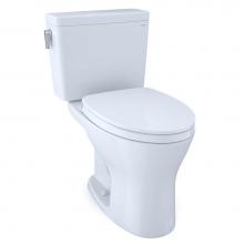 Toto MS746124CSMFG.10#01 - TOTO® Drake® Two-Piece Elongated Dual Flush 1.6 and 0.8 GPF Universal Height DYNAMAX TOR