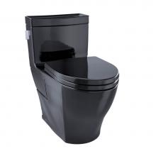 Toto MS624214CEF#51 - TOTO® Legato® One-Piece Elongated 1.28 GPF Universal Height Skirted Toilet, Ebony Black