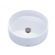 Toto LT573#01 - Toto® Arvina™ 16-9/16'' Round Vessel Bathroom Sink, Cotton White