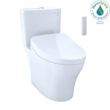 Toto MW4463046CEMFGA#01 - WASHLET®+ Aquia® IV Two-Piece Elongated Dual Flush 1.28 and 0.8 GPF Toilet with Auto Flu