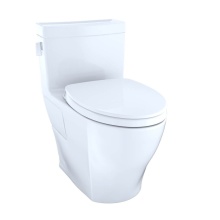 Toto MS624124CEFG#01 - TOTO Legato WASHLET+ One-Piece Elongated 1.28 GPF Universal Height Skirted Toilet with CEFIONTECT,