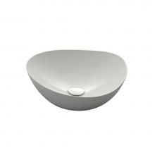 Toto LT477G#01 - Toto®  Kiwami® Asymmetrical Vessel Bathroom Sink With Cefitontect, Cotton White
