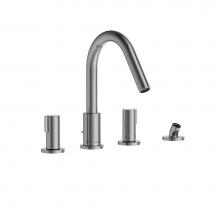 Toto TBG11202U#CP - GF Two-Handle Deck-Mount Roman Tub Filler Trim with Handshower, Polished Chrome