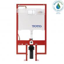 Toto WT152800M#WH - DuoFit® In-Wall Dual Flush 0.9 and 1.6 GPF Tank System Copper Supply line and White Rectangul