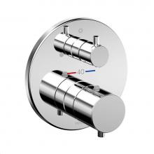 Toto TBV01407U#CP - Toto® Round Thermostatic Mixing Valve With Volume Control Shower Trim, Polished Chrome