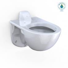 Toto CT728CUVG#01 - TORNADO FLUSH® Commercial Flushometer Wall-Mounted Toilet with CEFIONTECT, Elongated,  Cotton