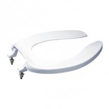 Toto SC534#01 - Toto® Elongated Open Front Commerical Toilet Seat Without Lid, Cotton White