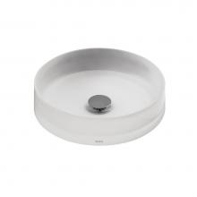 Toto LLT150#61 - Toto® Luminist™ Round Vessel Bathroom Sink, Frosted White
