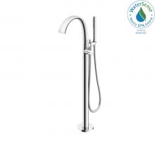 Toto TBP01301U#CP - Toto® Zn Single-Handle Freestanding Tub Filler Faucet With 1.75 Gpm Handshower, Polished Chro