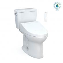 Toto MW7763084CEFG#01 - Toto® Drake® Washlet®+ Two-Piece Elongated 1.28 Gpf Universal Height Tornado Flush&