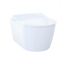 Toto CWT427227CMFG#WH - Rp Compact Wall Hung Bowl Kit, 1.28/0.9 Gpf W White Push Plat