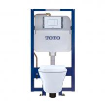 Toto CWT437237MFG#WH - Mh D-Shape Wall Hung Toilet W Ss237, Wt172M, Ct437Fgt20#01