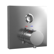 Toto TBV02405U#CP - Square Thermostatic Mixing Valve with One-Function Shower Trim, Polished Chrome