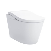 Toto MS8732CUMFG#01S - NEOREST® LS Dual Flush 1.0 or 0.8 GF Integrated Bidet Toilet, Cotton White with Silver Trim