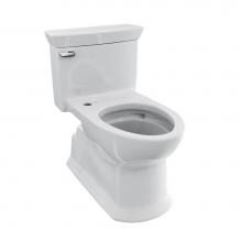 Toto CST964CEFGAT40#01 - TOTO® Soiree® One Piece Elongated 1.28 GPF Universal Height Skirted Toilet with CeFiONte