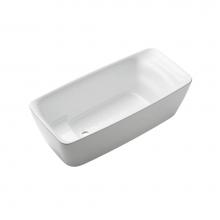 Toto PJY1724PWEU#GW - Toto® Flotation Freestanding Soaker Tub With Recline Comfort™, Gloss White