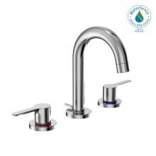 Toto TLS01201U#CP - Toto® Lb Series Two Handle Widespread 1.2 Gpm Bathroom Sink Faucet With Drain Assembly, Polis