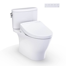 Toto MW4423446CEFG#01 - WASHLET®+ Nexus® Two-Piece Elongated 1.28 GPF Toilet with S5 Bidet Seat, Cotton White