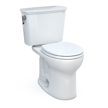 Toto CST785CEFG#01 - Drake® Transitional Two-Piece Round 1.28 GPF Universal Height TORNADO FLUSH® Toilet with