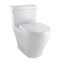 Toto MS626214CEFG#11 - TOTO® Aimes® One-Piece Elongated 1.28 GPF Universal Height Skirted Toilet with CeFiONtec