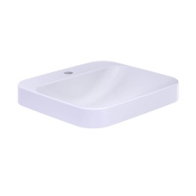 Toto LT415G#01 - Arvina™ Rectangular 20'' Vessel Bathroom Sink with CEFIONTECT for Single Hole Faucets,