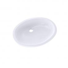 Toto LT597G#01 - Toto® Dantesca® Oval Undermount Bathroom Sink With Cefiontect, Cotton White