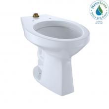 Toto CT705ULN#01 - Toto® Elongated Floor-Mounted Flushometer Ada Compliant Toilet Bowl With Top Spud, Cotton Whi