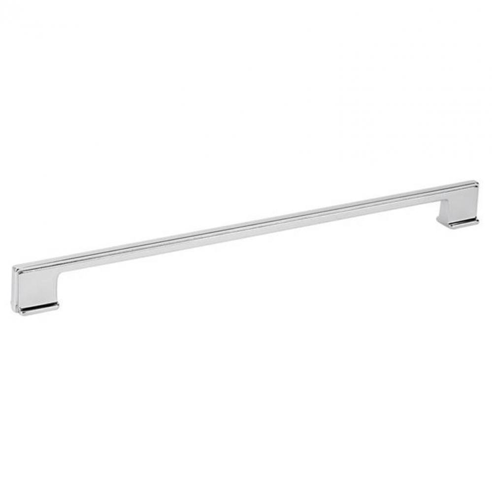 Thin Square Cabinet Pull Handle Bright Chrome 320mm