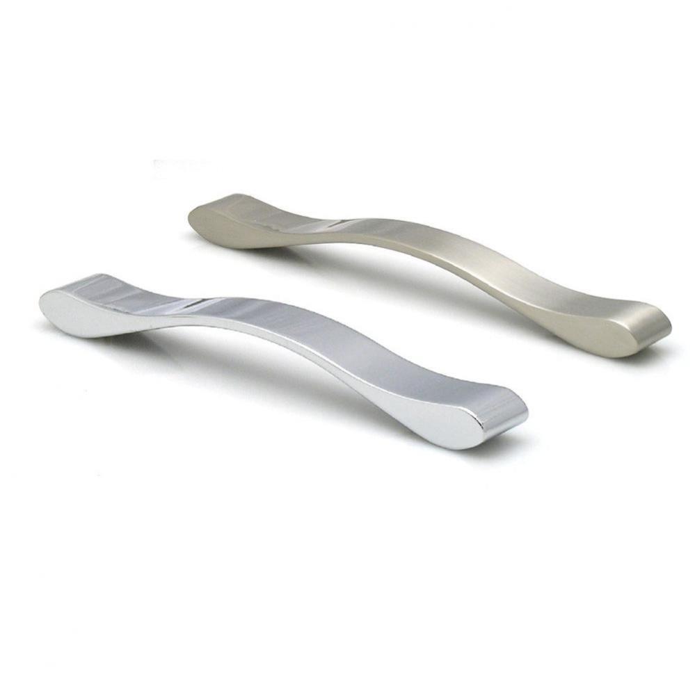 Wave Pull 160mm  Polished Satin Nickel