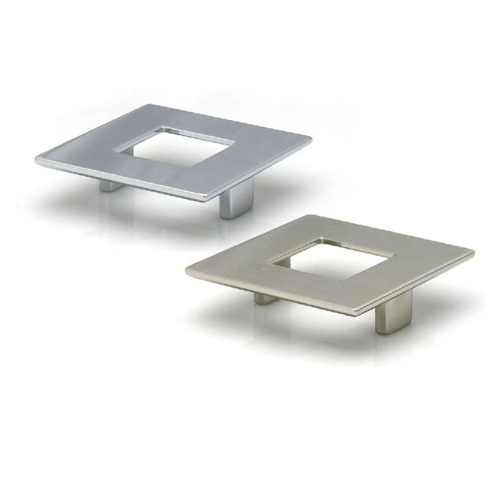 Square Pull With Hole 64mm Bright Chrome