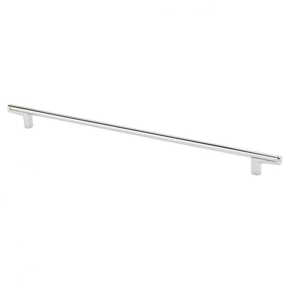 Thin Round Bar Cabinet Pull Handle Bright Chrome 320mm