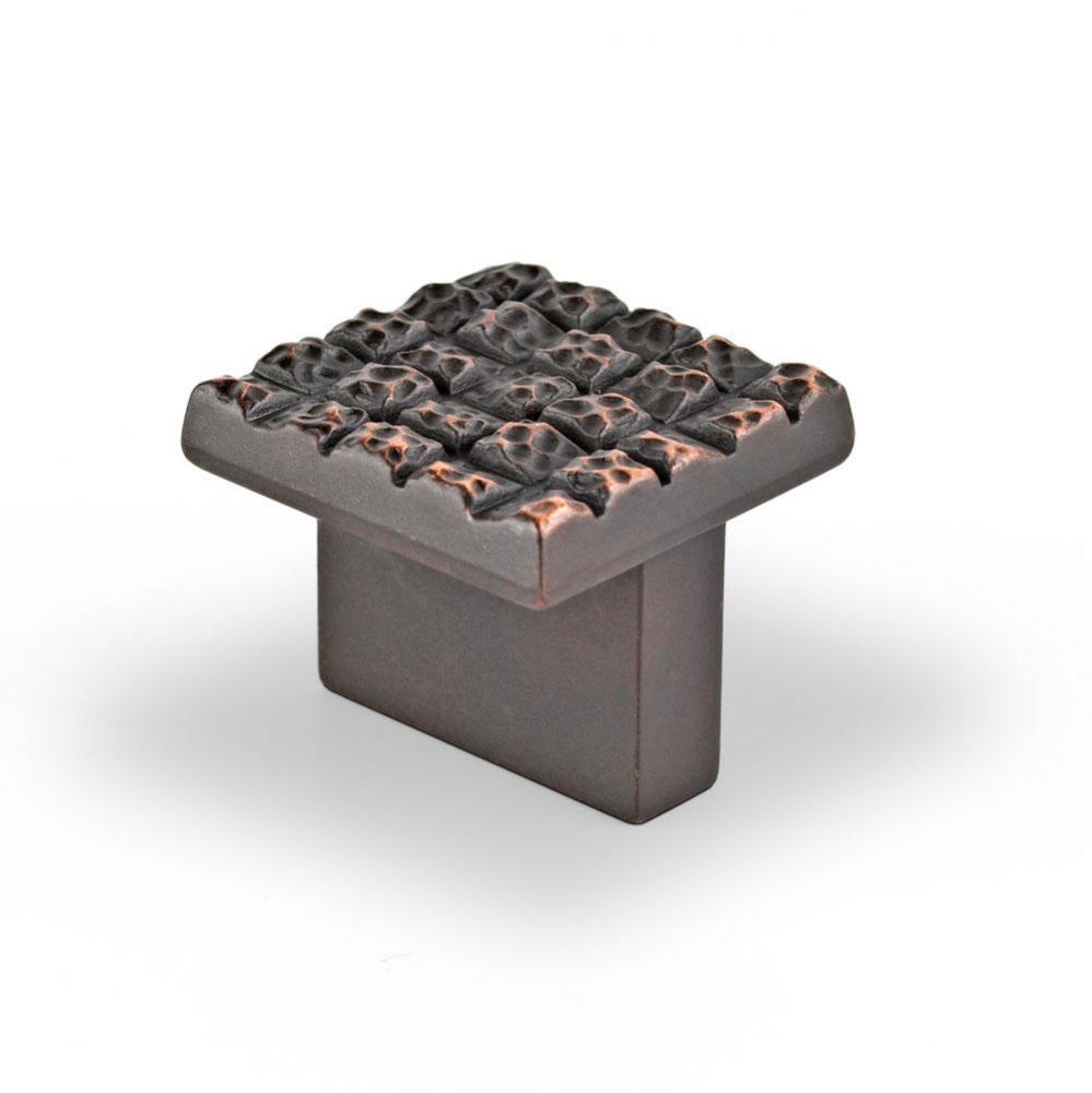 Mosaic Design  Square Knob, Venetian Bronze, 25mmx25mm