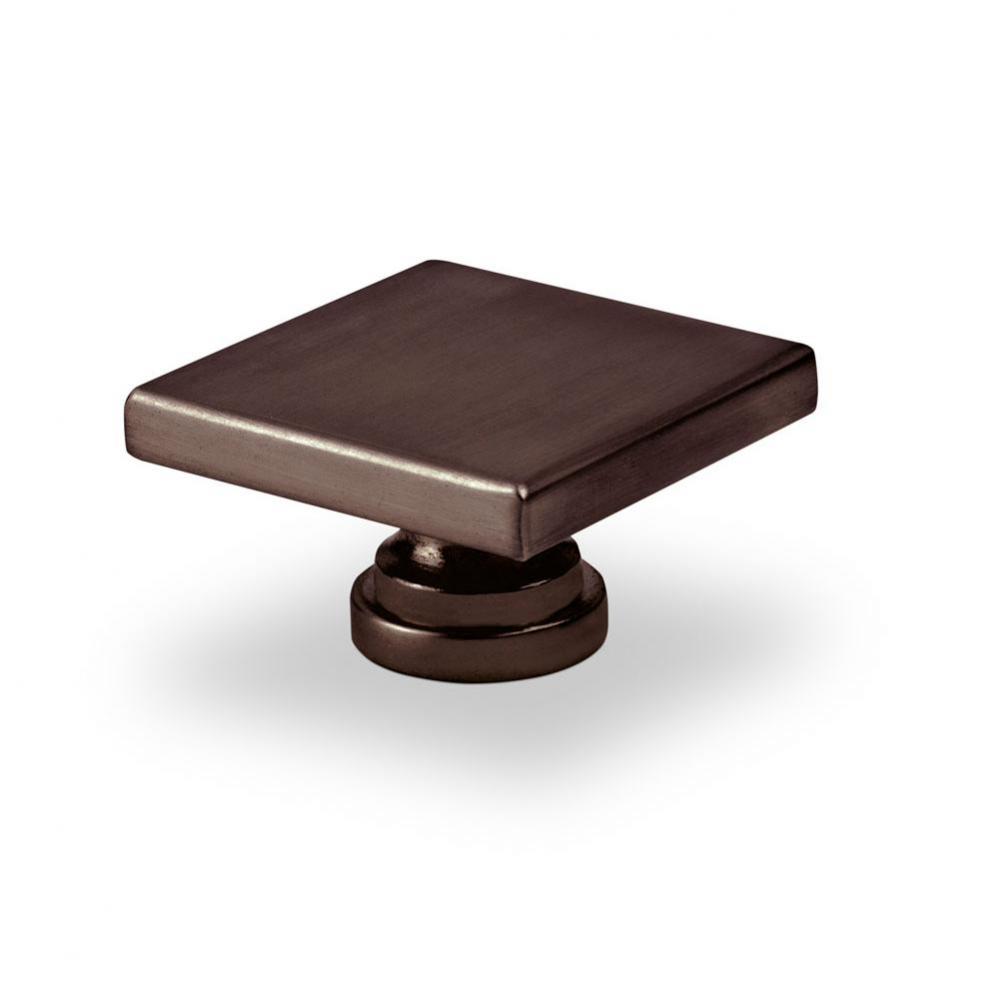 Large Square Knob Brushed Oil Rubbed Bronze