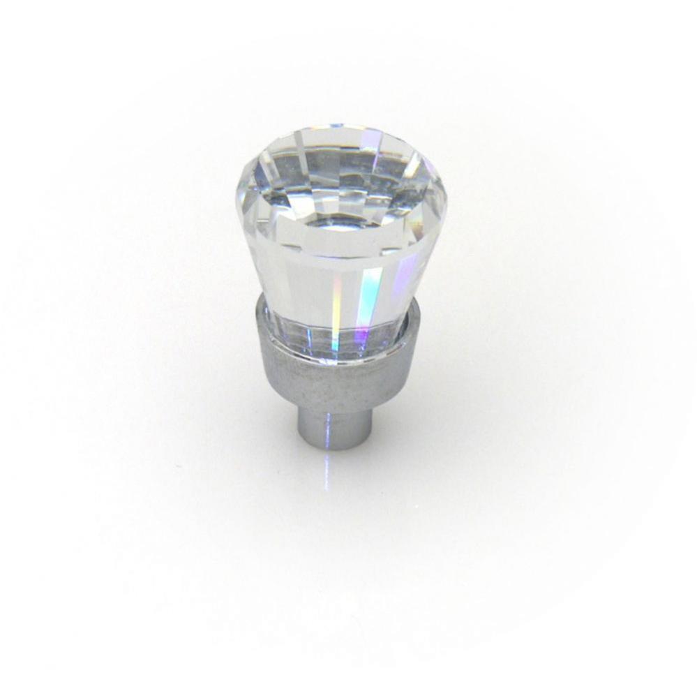 Knob 20mm Swarovski Crystal/Bright Chrome