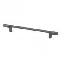 Topex 8-112101602727 - Thin Round Bar Cabinet Pull Handle Dark Bronze 160mm