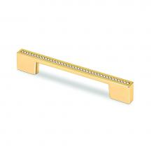 Topex M3805.96128ORZSWA - Rectangular Pull Gold With Swarovski Crystals