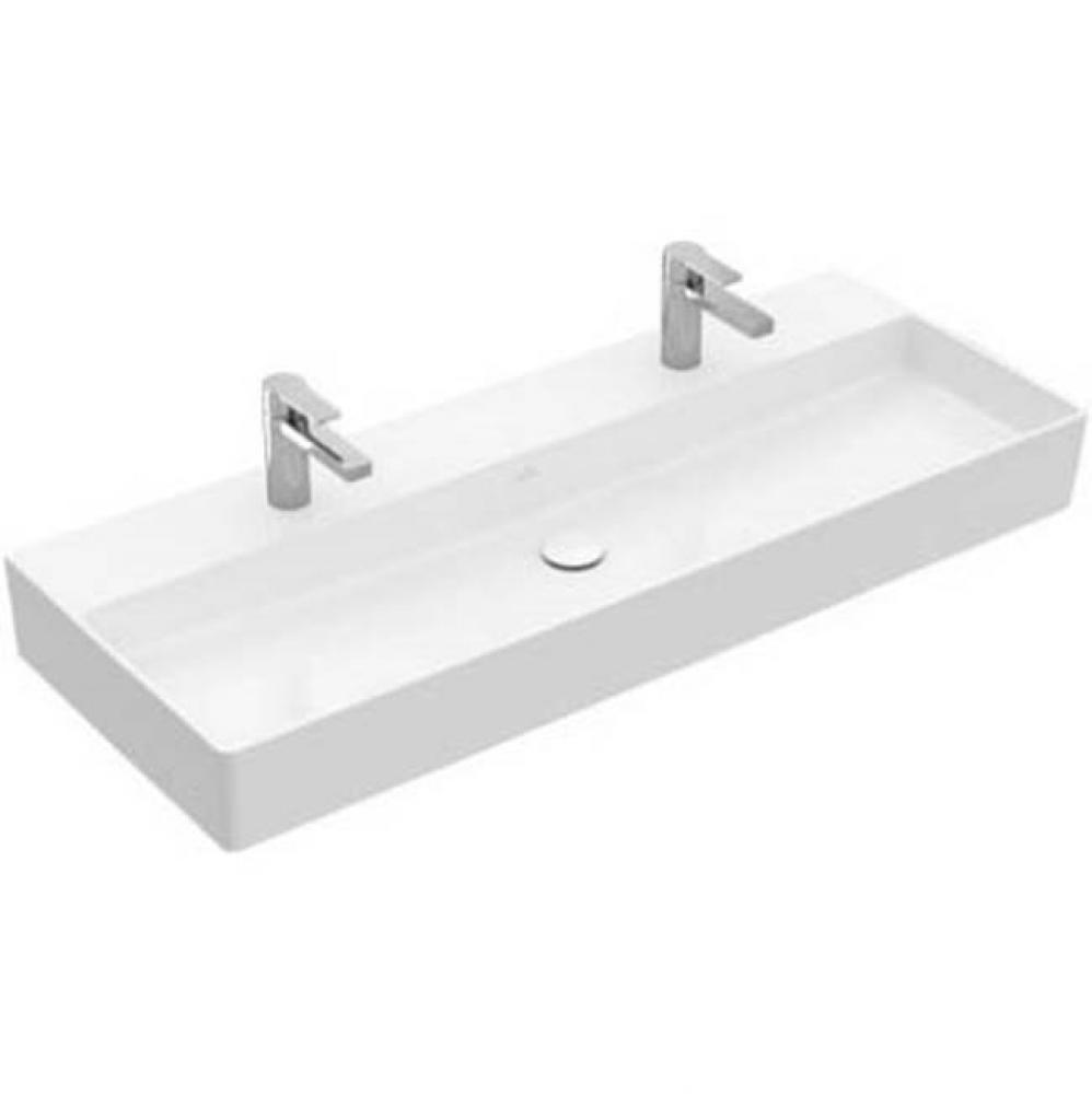 Memento 2.0 Washbasin 47 1/4'' x 18 1/2'' (1200 x 470 mm) ground 2 single hole