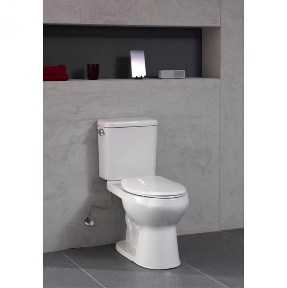 O.novo WC-seat and cover round front standard hinge