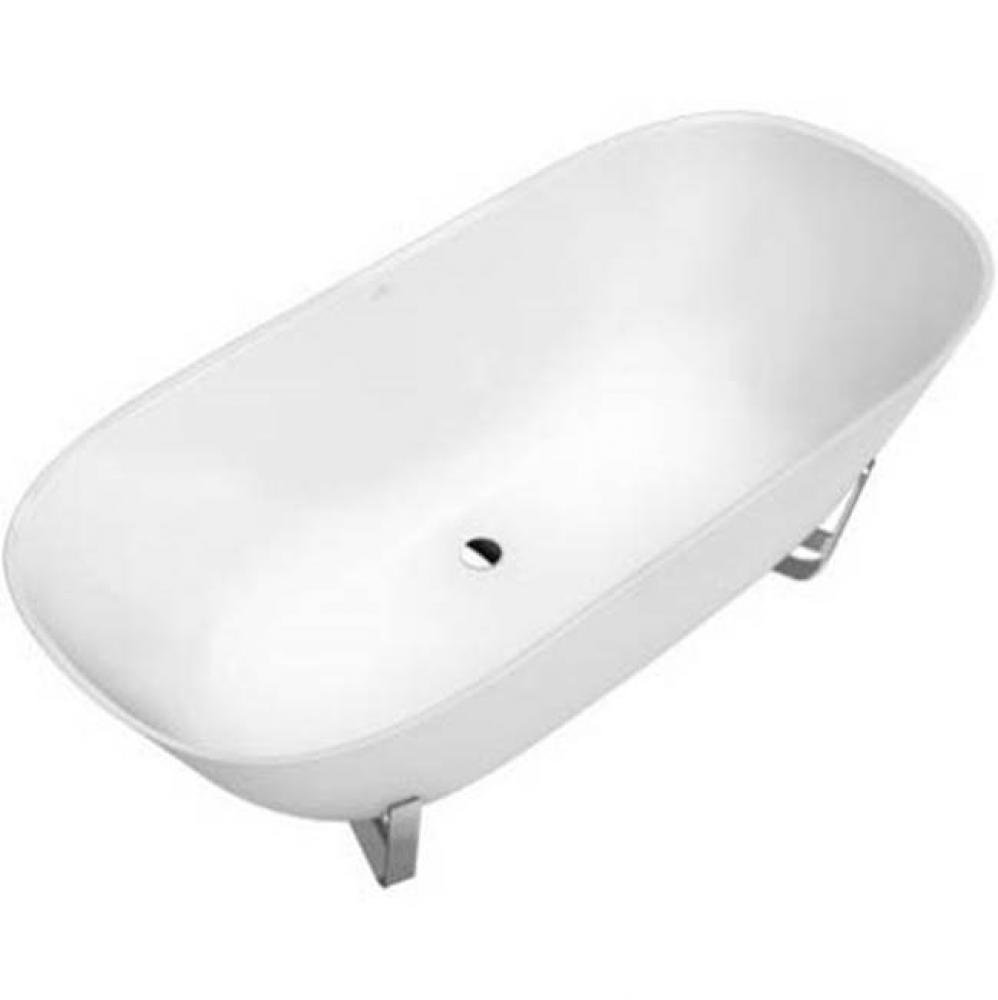 Antheus, free-standing tub, 68 7/8'' x 31 1/2'' Chrome legs, without overflow