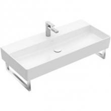 Villeroy and Boch 4A22UH01 - Memento 2.0 Washbasin 39 3/8'' x 18 1/2'' (1000 x 470 mm) 8'' wide s