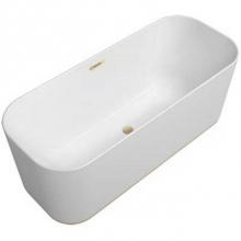 Villeroy and Boch UBQ177FIN7A200F401 - Finion, free-standing tub, 66 7/8'' x 27 1/2'', White with Champagne overflow