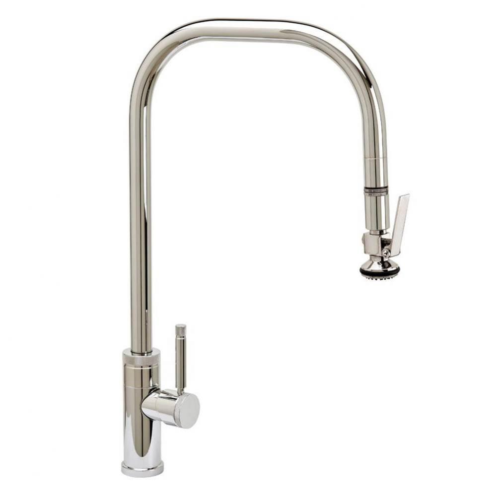 Waterstone Fulton Industrial Extended Reach PLP Faucet - Lever Sprayer